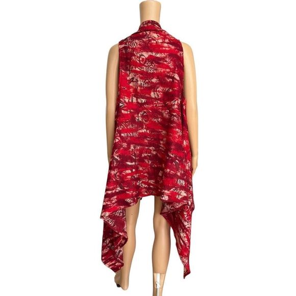 Kooloo Wool/Silk blend handcrafted Vest Shawl Cardigan lightweight one size - Picture 3 of 8